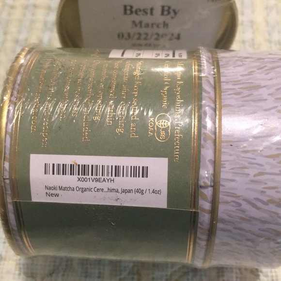 NAOKI Fine Japanese Matcha 2 Tins First Spring blend (Organic) Ceremonial Grade - Picture 6 of 7
